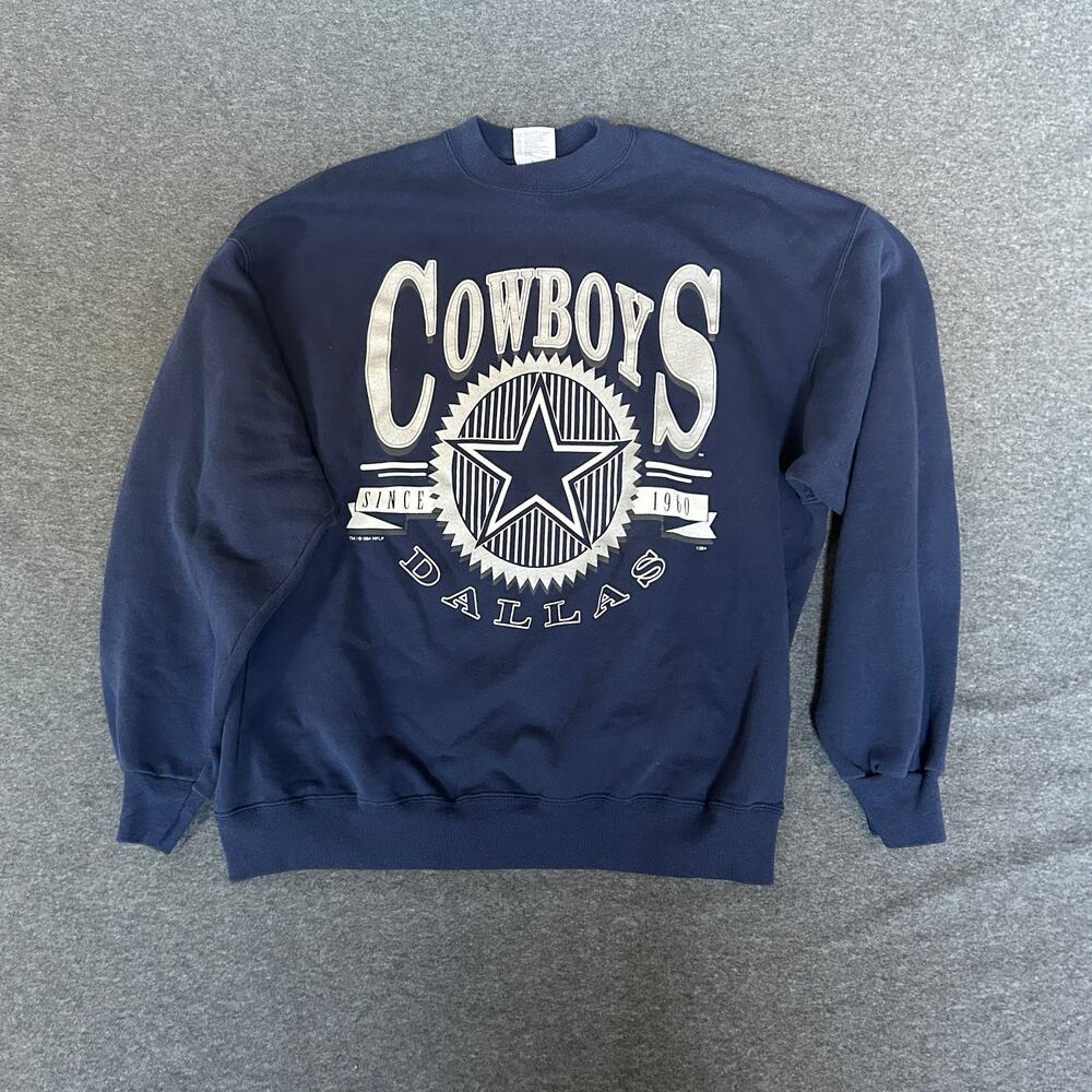 vintage cowboys football sweatshirt navy XXL, crewneck